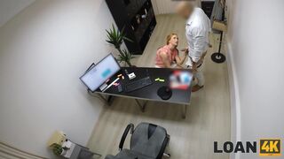 Porn actress takes panties off to be banged by the creditor