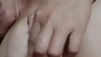 Curvy Indian Punjabi aunty, applying body cream