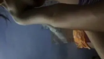 Indian Amateur's Striptease Selfie