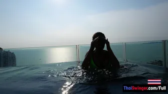 Thai Swinger - Anal penetration for my big ass Thai girlfriend after the pool