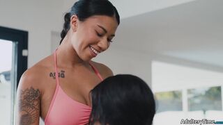 Ameena Green Sucks Trans Gym Partner
