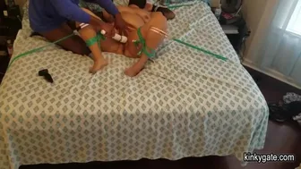 Tied up plump Marry tamed by black Dom