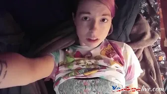 Edging Myself - Solo Teen Babe Fingering Webcam Show