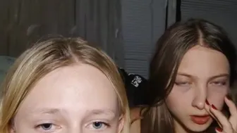 two cute lesbian woman live stream
