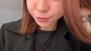 Redhead Teases in Lingerie & Toys