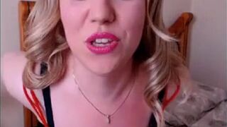 Sexy Blonde BBW on Webcam