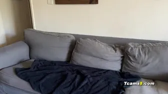 Busty shemale takes hard anal fuck doggystyle
