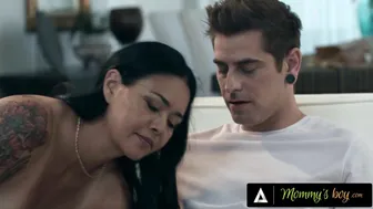 Adult Time - MOMMYS BOY - Upset Single MILF Dana Vespoli Makes Her Selfish Teen Stepson Cums In Her Pussy