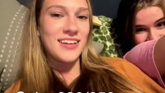 2 Big Tits Teens flashing on MonkeyApp  Teen Blonde Anxious Panda