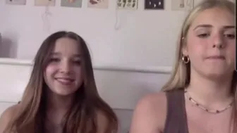 2 Big Tits Teens flashing on MonkeyApp  Teen Blonde Anxious Panda