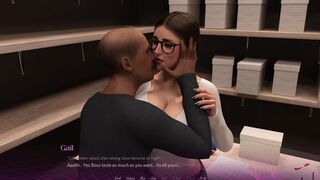 [Gameplay] [3D Game] THE OFFICE - Sex Scene #2 Fucking with Boss and BJ Partner