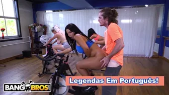 Bang Bros - Vídeo de exercícios de Rose Monroe com legendas em português!