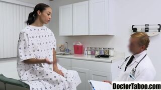 Pervert doctor fucks his tall patient