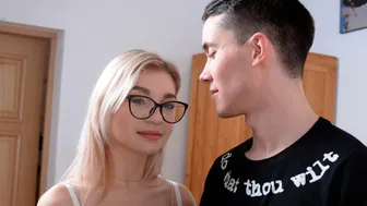 She Is Nerdy - Beautiful Blonde Chick Anna Krowe Gets Fucked By A Long Dick