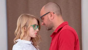 She Is Nerdy - Good-Looking Blonde Cutie Lightfairy Sucks A Tasty Prick On The Casting