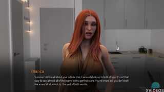 [Gameplay] COLLEGE BOUND #05 - Sexy redhead showing off her thicc ass