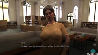 [Gameplay] COLLEGE BOUND #03 - Hot MILF librarian with big breasts and a big ass