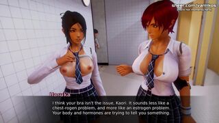 [Gameplay] Waifu Academy | Perfect 18yo Virgin College Teen Gets Her Tight Pussy F...