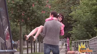 Down to Fuck Dating - Public sex in the forest with a nice-looking mature Vanessa Voxx