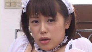 Hardcore Japanese GFs - Japanese teen maid getting doggystyled