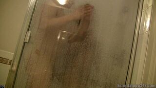 Scandalous GFs - Hotty Bobbi get Shower and the guy licking her pussy
