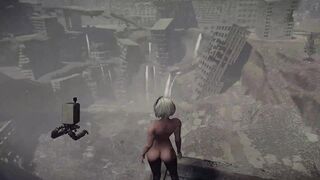 [Gameplay] Nier Automata Nude Mod Walkthrough Uncensored Full Game Part 8