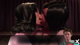 [Gameplay] TreasureOfNadia - fucked two brunettes and finished in the anus E2 #2