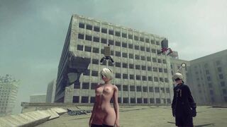 [Gameplay] Nier Automata Nude Mod Walkthrough Uncensored Full Game Part 2