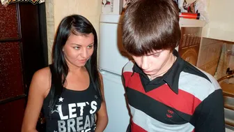 Sell Your GF - Good-Looking Brunette Karen Fucked By A Hard Penis In The Doggy Style