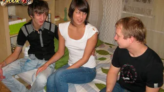 Sell Your GF - Slender Brunette Kirsten Looks Great In The Doggy Style Pose