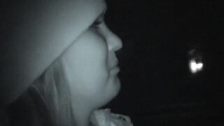 Petite teen licked out in night vision