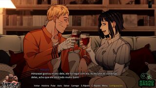 [Gameplay] Naruto Shinobi Lord ep 4 - passei a Noite assiste Naruto e Hinata, teve...