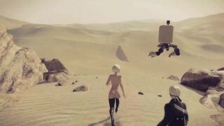 [Gameplay] Nier Automata Nude Mod Walkthrough Uncensored Full Game Part 4