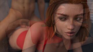 [Gameplay] ►► Selina - Complete movie - Redhead horny teen