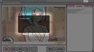 [Gameplay] Nicole Risky Job [Hentai game ] Ep.5 twerking and anal dildo on cam