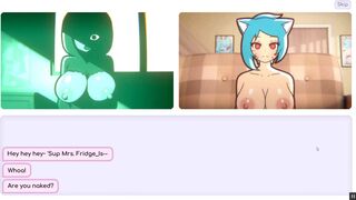 [Gameplay] Nicole Risky Job [Hentai game ] Ep.4 the camgirl masturbated while look...