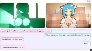 [Gameplay] Nicole Risky Job [Hentai game PornPlay ] Ep.7 two lesbian having webcam...