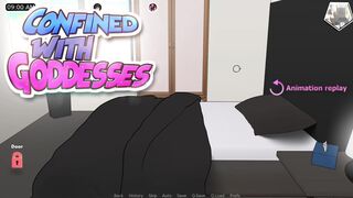 [Gameplay] CONFINED WITH GODDESSES #69 • Deepthroating the MILF under the shower