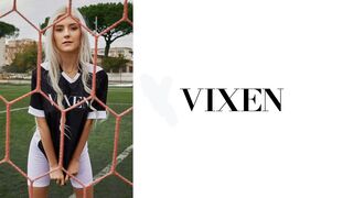 Vixen - Astonishing blonde chick Eva Elfie gets fucked in the doggy style pose