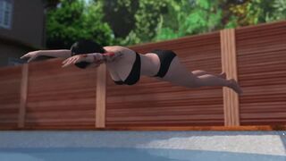 [Gameplay] Girl House - Part 24 Vanessa JUMP in POOL and lose SwimPOOL