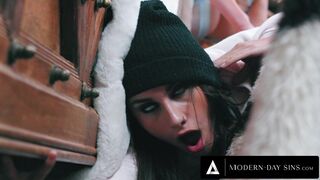 MODERN-DAY SINS - MILF Kendra James CAUGHT BFF's Sneaky Teen Stepdaughter STUCK Face Down Ass Up!