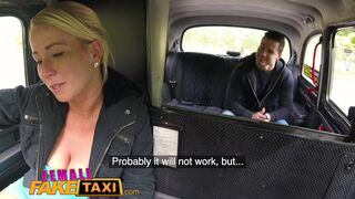 Hot Blonde Sucks and Fucks Czech Cock in Taxi