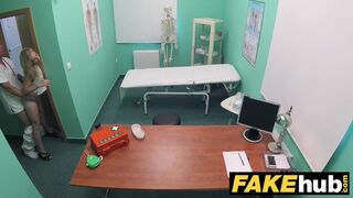 Petite Blonde Czech Patient Health Test Ends with Hot Wet Sex