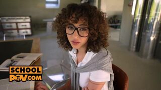 POV - Breaking in petite Columbian pussy Geisha Kyd