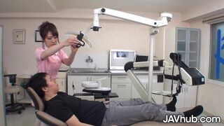 Dentist Mao Chinen creampied by her patient