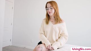 Teen redhead banged by stepbros big cock