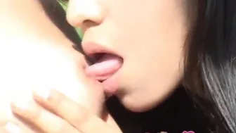 Premium GFs - Lesbian teen licks out hot tight pussy