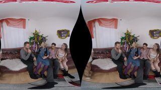 Christmas Perverse Family in Virtual Reality