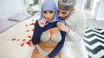 Hijab Hookup - Religious Muslim With Massive Natural Tits Violet Myers Gets Facial After Hard Fuck -