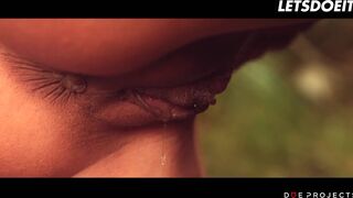 Alexa Tomas Has Her Mouth Filled With Sperm Outdoors After Passionate Blowjob